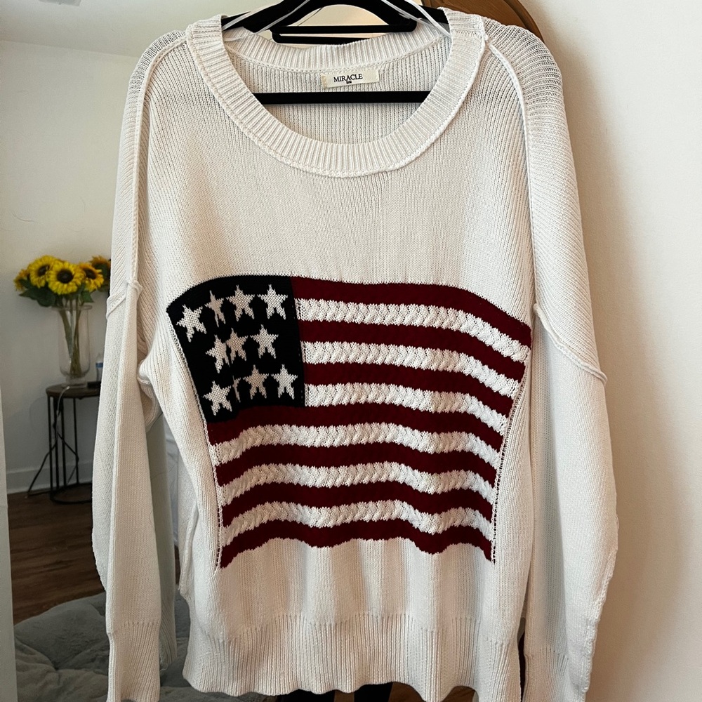 American Flag Sweater